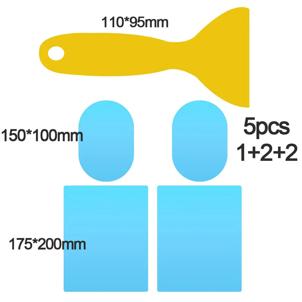 Kit 4 Films Protecteurs Anti-Pluie pour Voiture