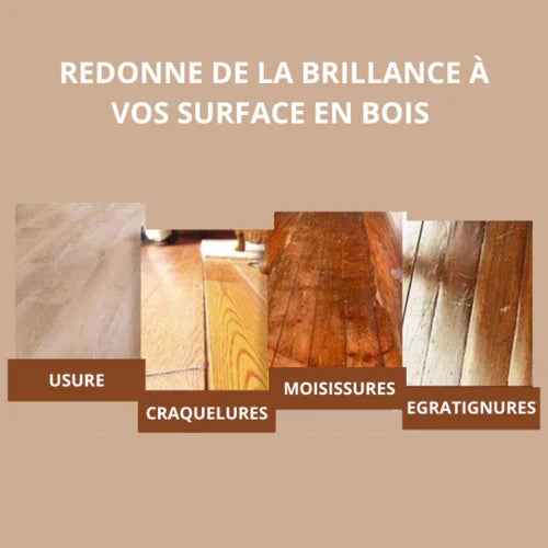 BEEWAX Cire d'abeille naturelle rénovatrice de bois