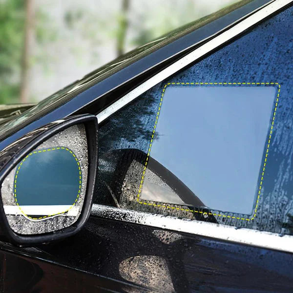 Kit 4 Films Protecteurs Anti-Pluie pour Voiture