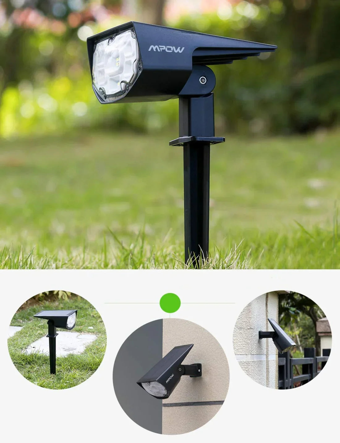 Lampe solaire ultrapuissante waterproof