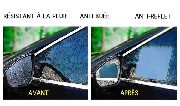 Kit 4 Films Protecteurs Anti-Pluie pour Voiture